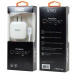 Wholesale IOS Lightning iPhone Dual Port Premium Wall Charger 2 in 1 - 2.1A (Wall - White)